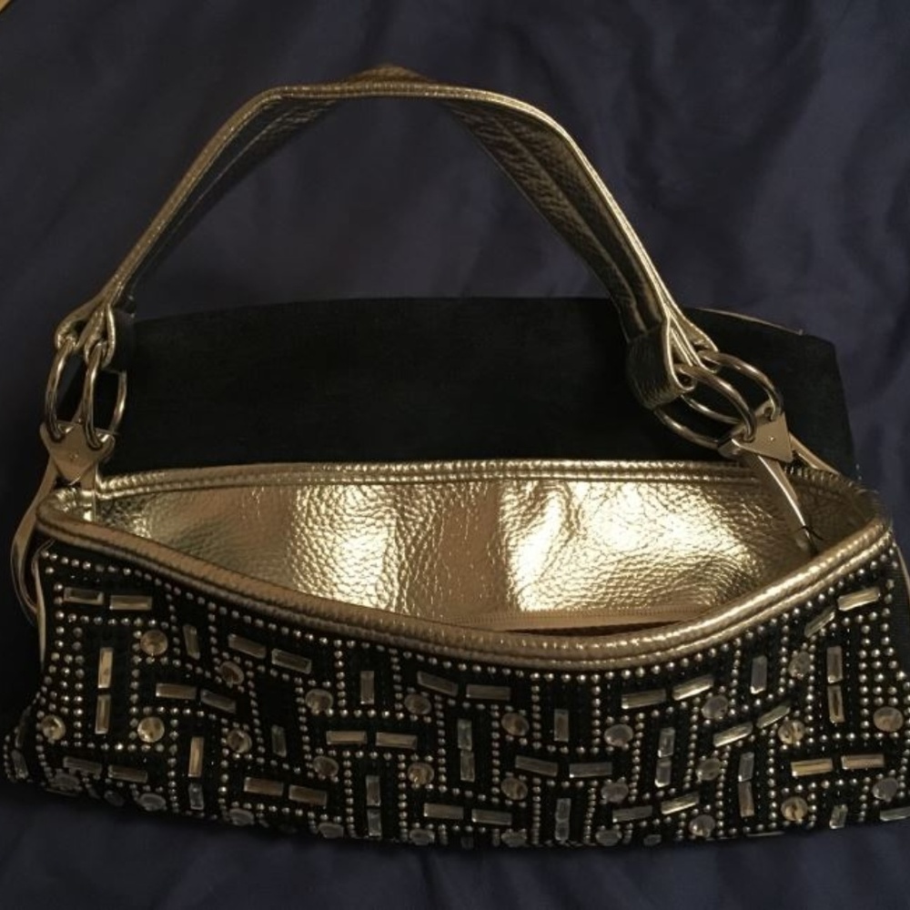 Denim Rhinestone Ladies Purse - Picture 6 of 6